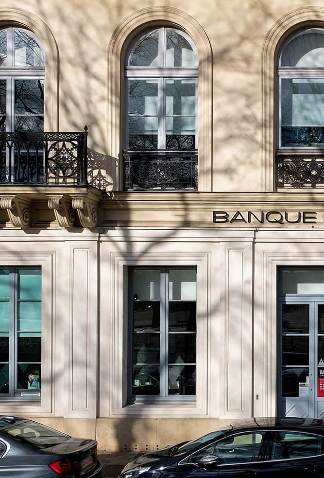 façade banque palatine design and build